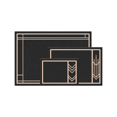 The Frank Lloyd Wright Cut & Serve Collection Boards in Small, Medium & Large Slate/Natural