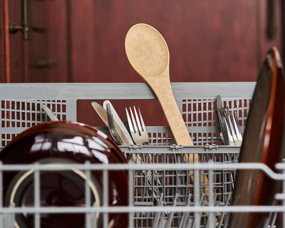 Kitchen Series Medium Spoon in Natural in the dishwasher